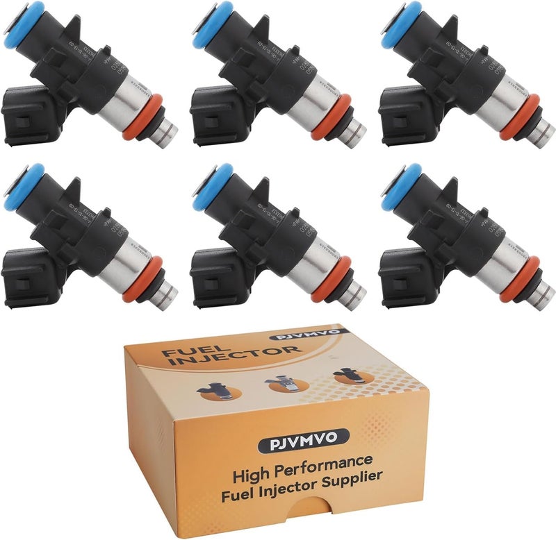 Pjvmvo Set of 6 Fuel Injectors,Compatible with/Jeep 3.6 Wrangler Grand Cherokee 2011-2023,Compatible with/Dodge Charger Journey Durango 2012-2017,Replace#5184085AC,0280158233 - Image 1